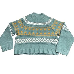Universal Thread Fair Isle Chunky Knit Oversized Sweater Womens Medium Aztec
